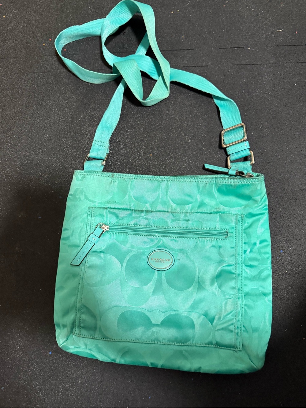 Coach Turquoise Signature Crossbody Bag